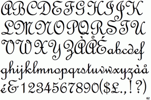 French Script Font