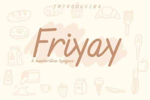 Friyay Handwritten Font