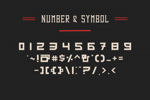 Funny Samurai Outline Font