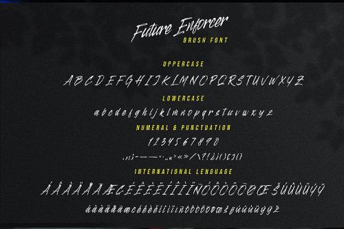 Future Enforcer Brush Font