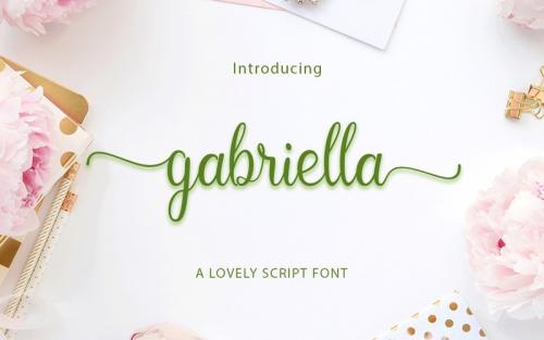 Gabriella Calligraphy Font