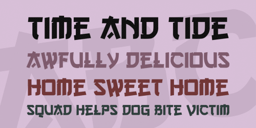 Gang of Three Font Asian Inspired Fonts