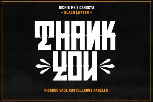 Gangsta Display Font