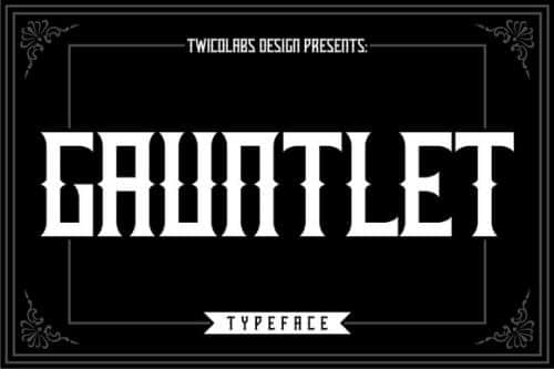 Gauntlet Font