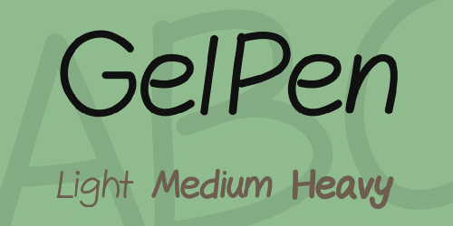 Gelpen Font