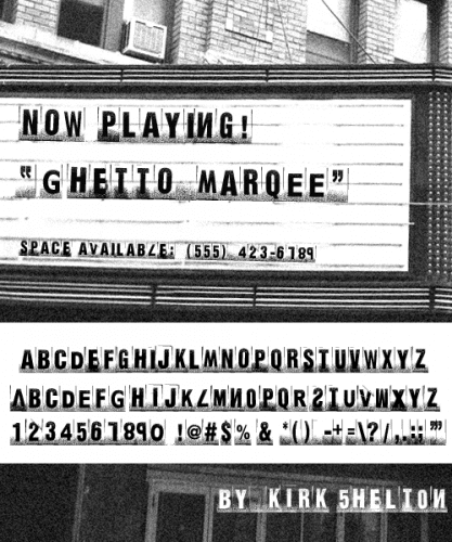 Ghetto Marquee Font