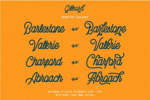 Gilnord Script Font