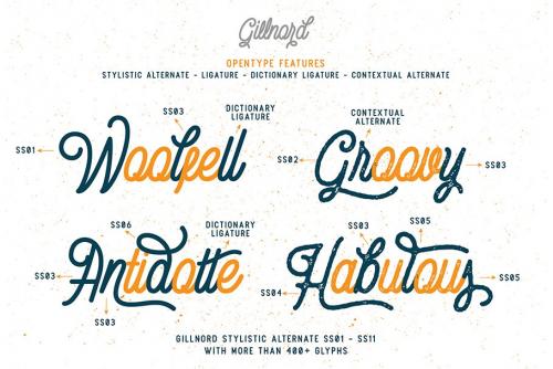 Gilnord Script Font