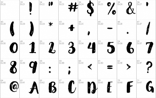 Glamour Brush Font