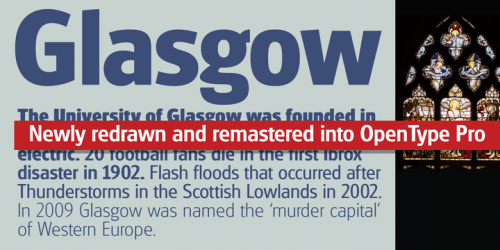 Glasgow Pro Font