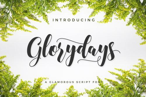 Glorydays Cursive Font