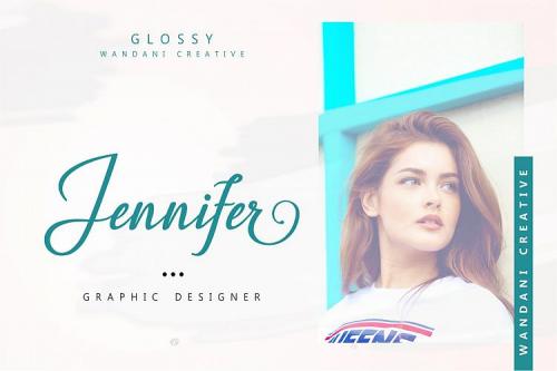 Glossy Script Font