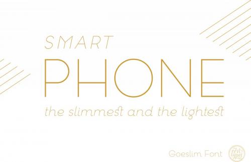Goeslim Ultra Thin Font