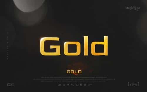 Gold Sans Serif Font