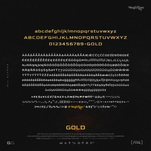 Gold Sans Serif Font