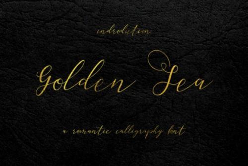 Golden Sea Calligraphy Font