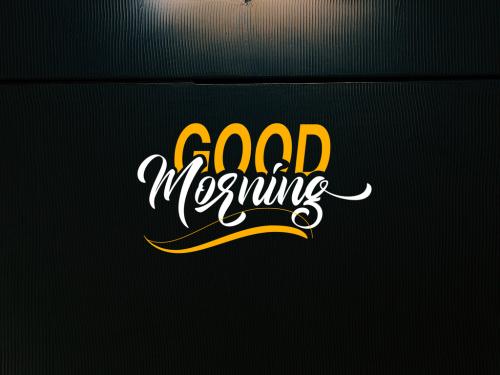 Good Morning Calligraphy Font