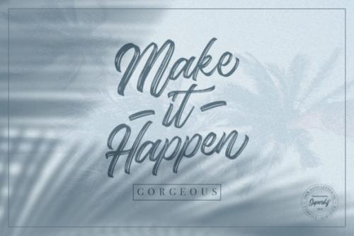 Gorgeous Script Typeface Font