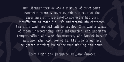 Gothenburg Fraktur Font