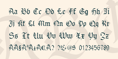 Gothenburg Fraktur Font