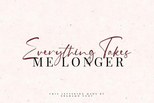 Grahamo Signature Font