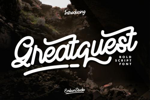Greatquest Bold Script Font