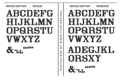 Grecian Light Face Font