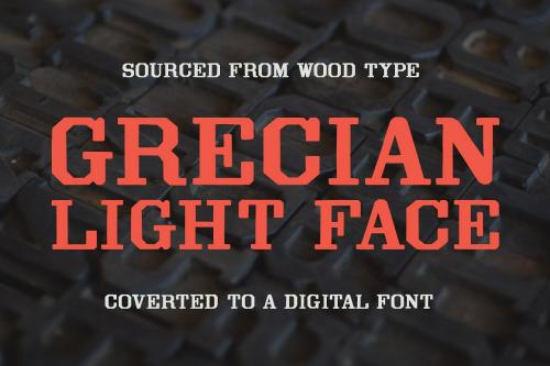 Grecian Light Face Font