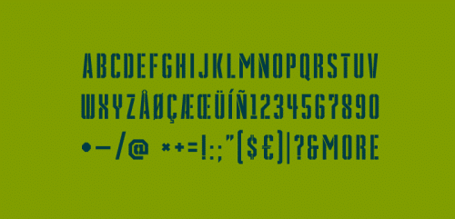 Grenade Stencil Font
