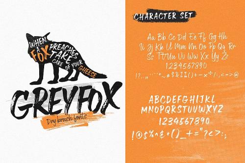 Greyfox Brush Font
