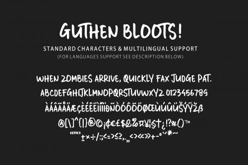 Guthen Bloots Allcaps Font