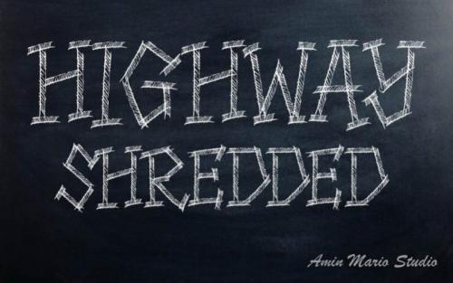HIGHWAY SHREDDED FONT