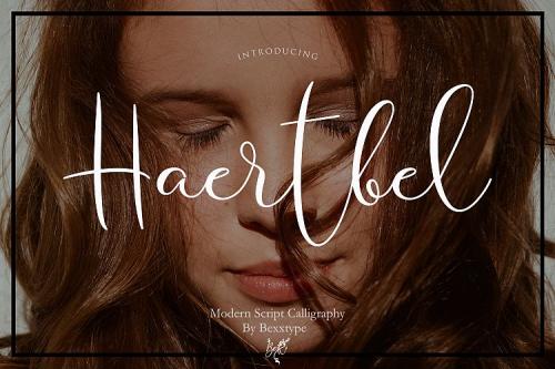 Haertbel Calligraphy Font