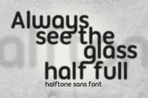 Halftone Font