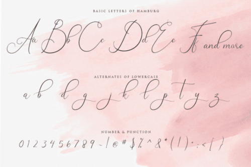 Hamburg Calligraphy Font