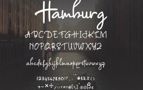 Hamburg Signature Font