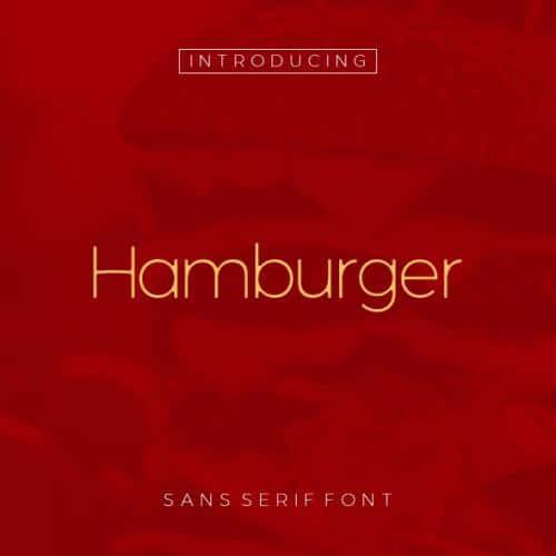 Hamburger Sans Serif Font