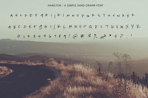 Hamilton Hand Drawn Font