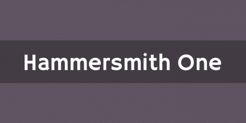Hammersmith One Font