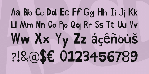 Hand Drawn Shapes Font