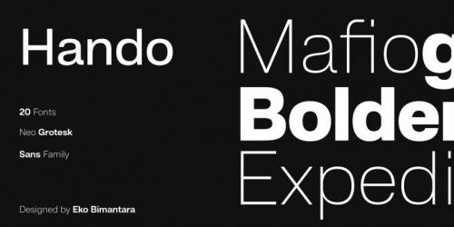 Hando Sans Serif Font Family