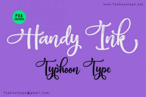 Handy Ink Script Font