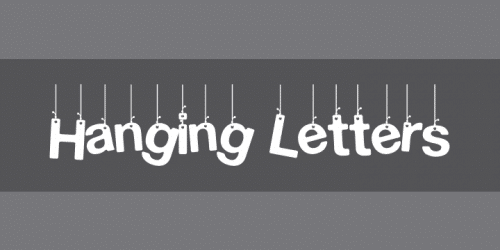 Hanging Letters Font