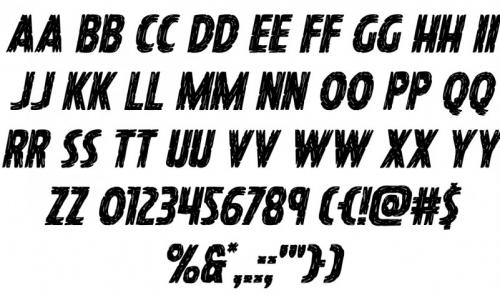 Hanging Tree Display Font