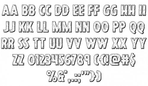 Hanging Tree Display Font