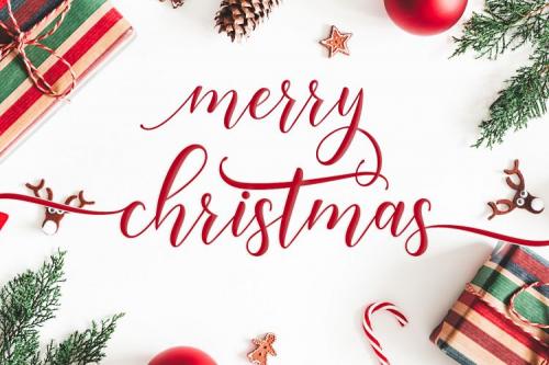 Happy Christmas Calligraphy Font