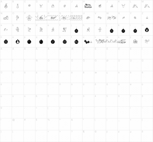 Happy Christmas Font