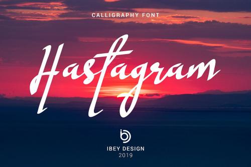 Hastagram Calligraphy Font