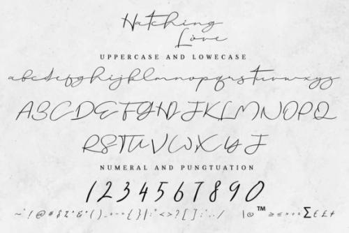 Hatching Love Script Font