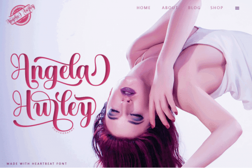 Heartbeat Script Family Font